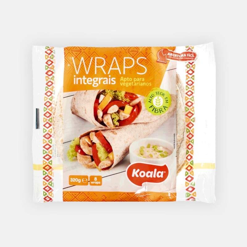 Exclusivo Online, oferta Koala Wraps Integral 320 g na compra de 2 unidades de Wraps 370 g - 3 a 16 de outubro