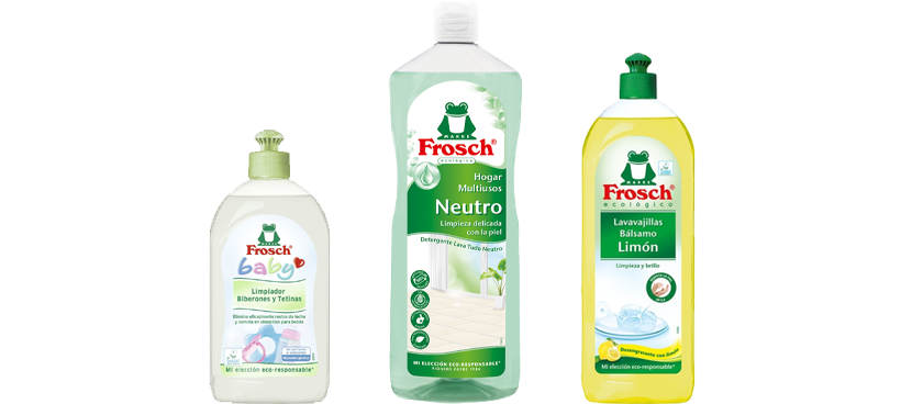 FROSCH En todos los productos de limpieza de la marca