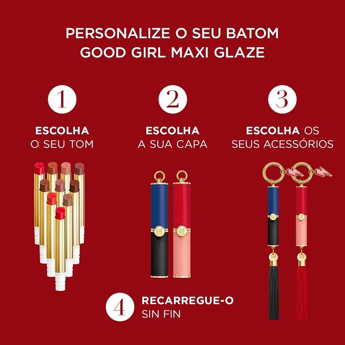 Capas de batom Carolina Herrera - Maxi Glaze