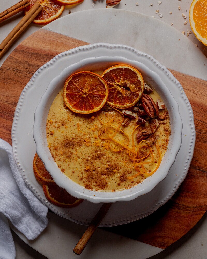 Leite Creme de Aveia e Laranja