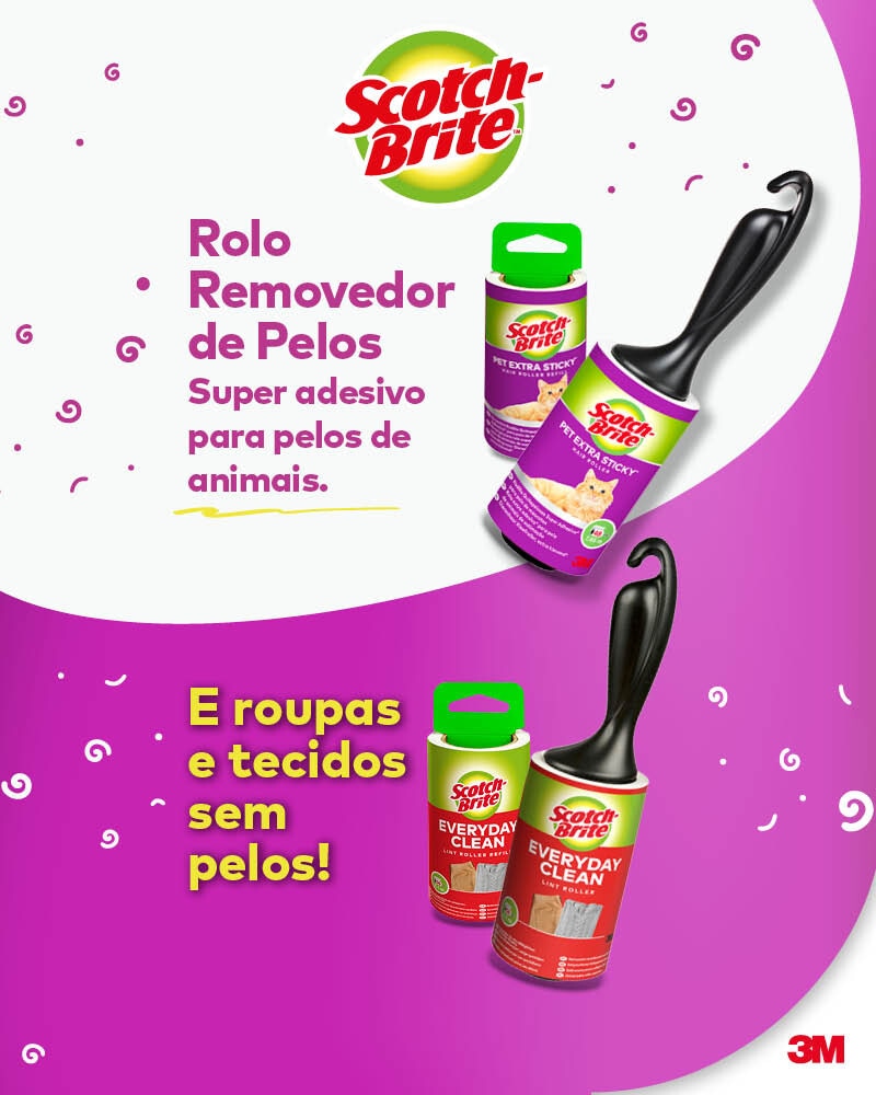 PUB Scotch-Brite - Rolo removedor de pelos
