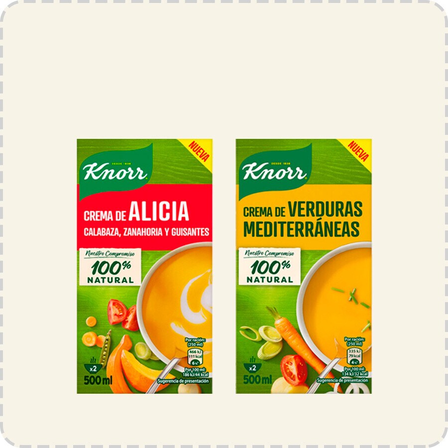 40% de descuento por compra superior a 2 uds en selección de Knorr y Maizena. Introduce CALDOSDTO. Exclusivo online