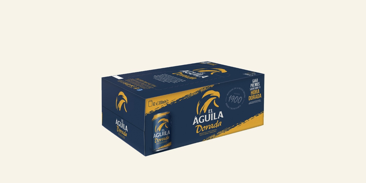 cerveza rubia especial EL AGUILA DORAD