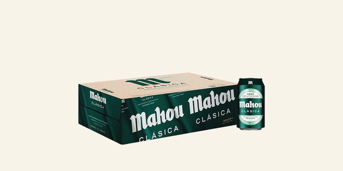 cerveza rubia original MAHOU