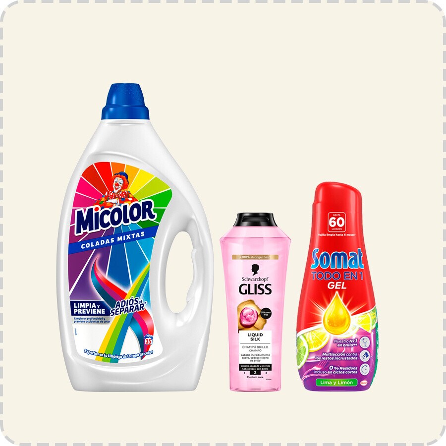 5€ de descuento por compra superior a 6 uds en selección de droguería e higiene. Introduce cupón HOGARDTO. Exclusivo Online.