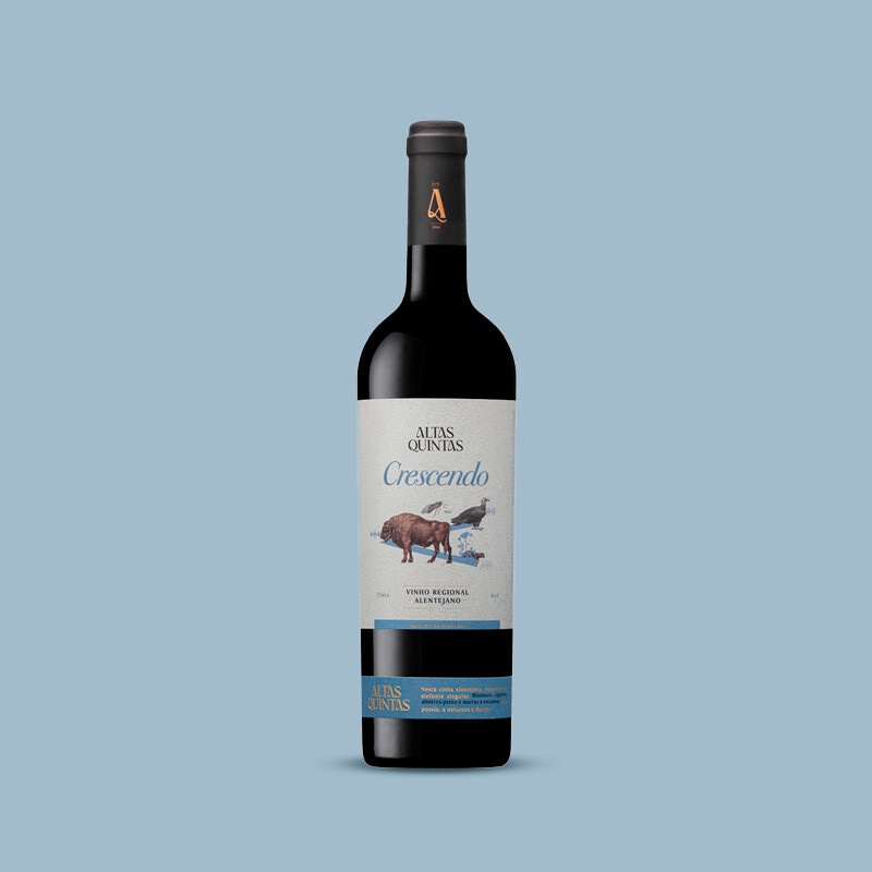 Exclusivo Online, oferta Altas Quintas Vinho Tinto Crescendo 75 cl na compra de 2 unidades Sabor Selvagem, assinaladas, iguais ou combinadas - 31 de outubro a 13 de novembro