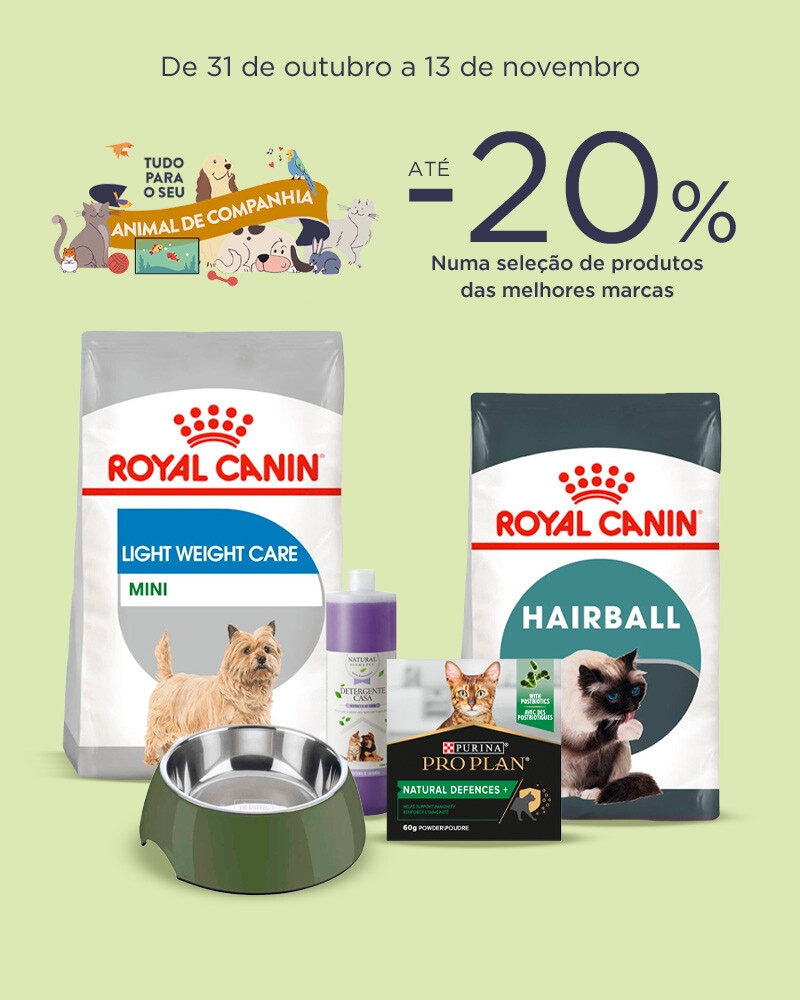 Tudo para o seu Animal de Companhia - 31 de outubro a 13 de novembro