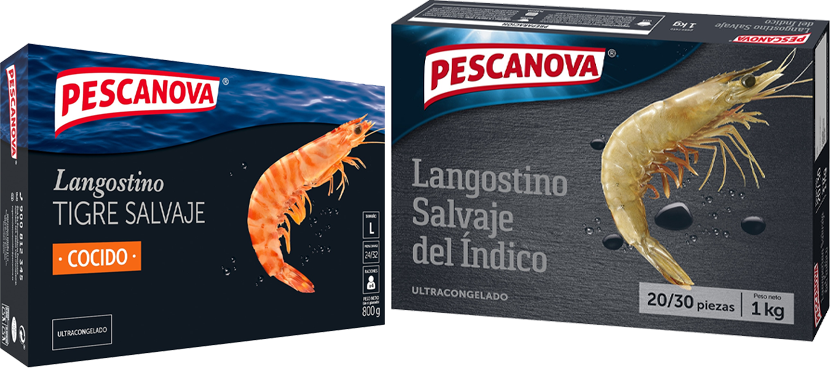 PESCANOVA Langostino distintos formatos y variedades
