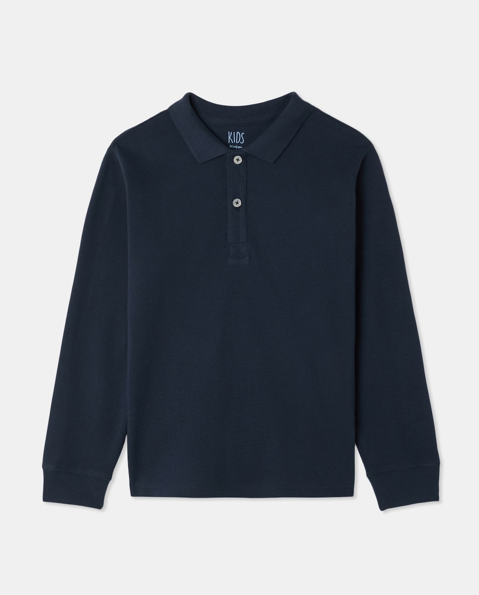 Imagem 0 de Polo Piqué Liso com Manga Comprida