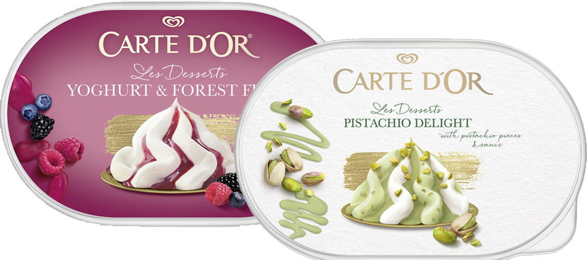 CARTE DOR Tarrinas de helado distintos formatos y variedades