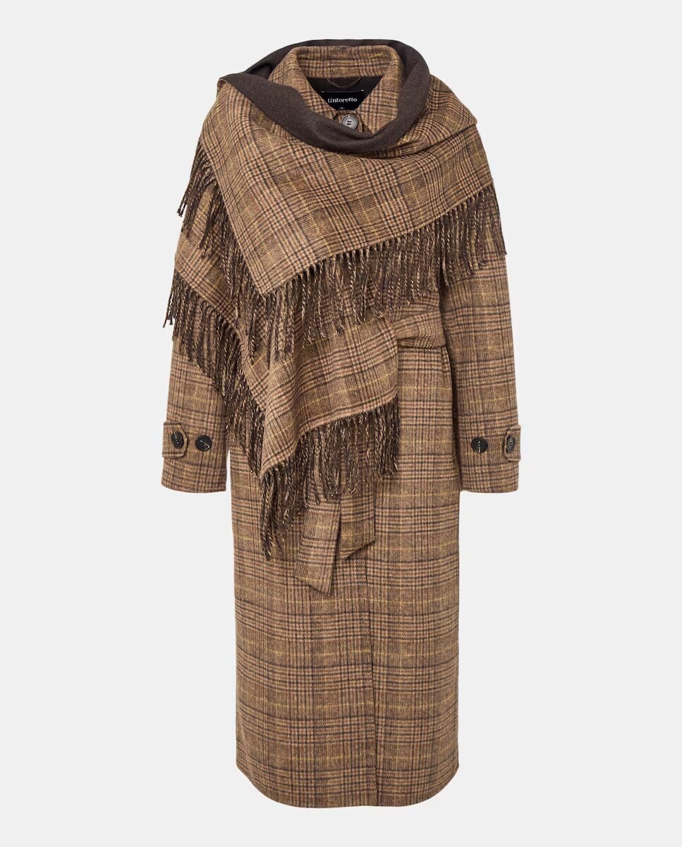 Imagem 0 de Sobretudo Comprido com Cachecol