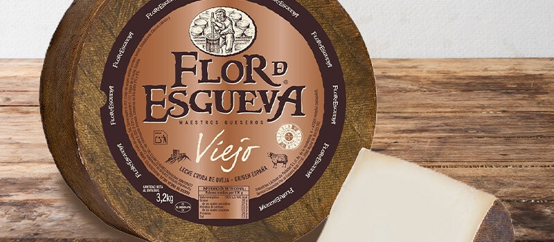Queso viejo de oveja madurado en corteza natural FLOR DE ESGUEVA