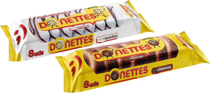 DONETTES Berlinas distintos formatos y variedades