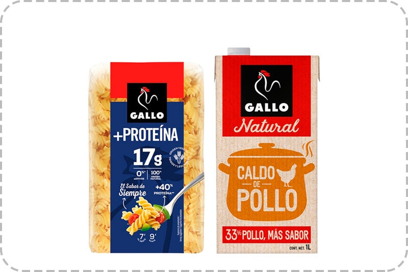 5€ de descuento por compra superior de 15€ en selección de caldos y pasta Gallo. Introduce GALLODTO. Exclusivo online