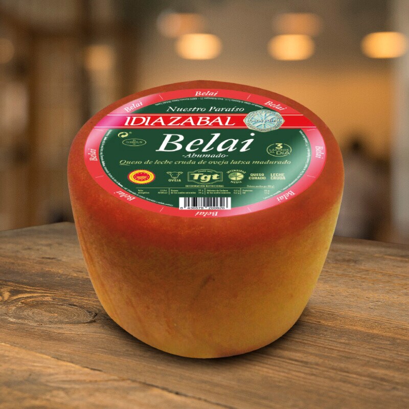 Queso curado de oveja ahumado DOP Idiazábal Belai