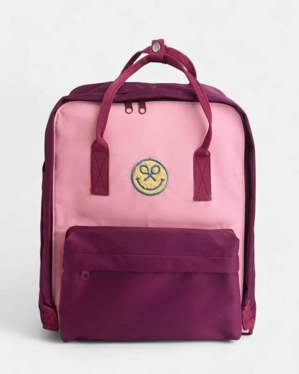 Imagem 0 de Mochila Smile Rosa e Bordeaux