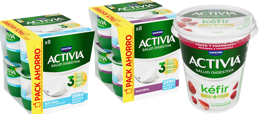 ACTIVIA Bífidus distintas varieades y formatos