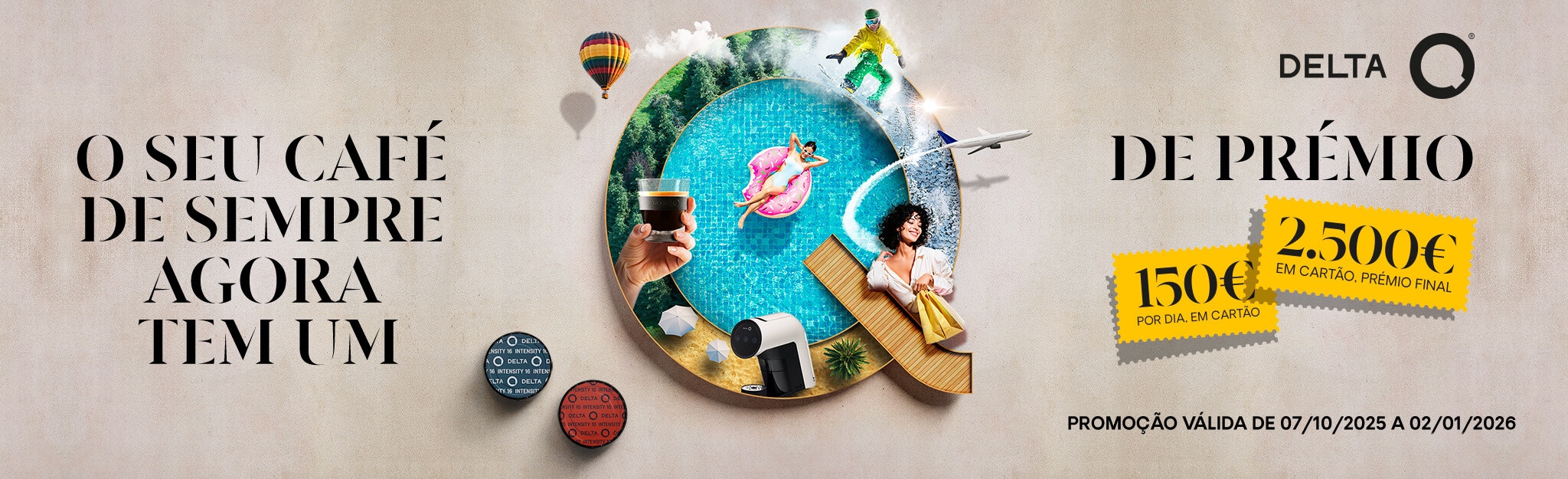 PUB Delta Q - O seu café de sempre agora tem um prémio
