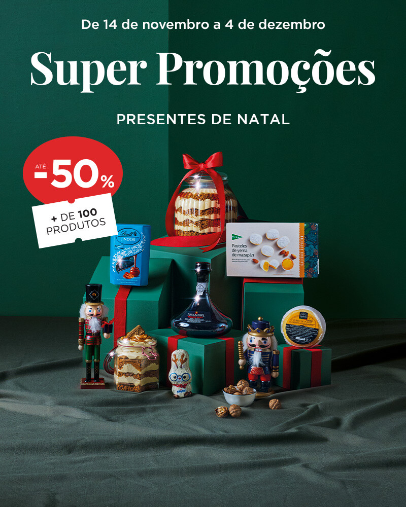 Presentes de Natal até -50% em + 100 produtos - 14 de novembro a 4 de dezembro