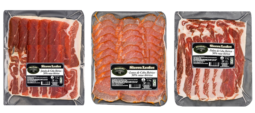 SIERRA LEALES Loncheados de cebo ibérico 50% raza ibérica 