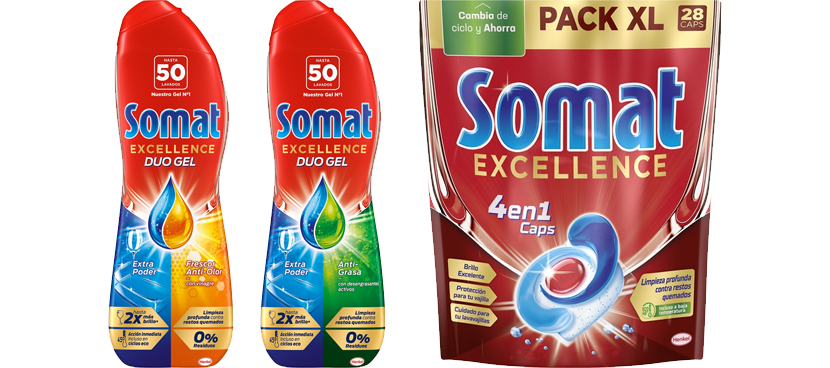 SOMAT Seleeción de lavavajillas y aditivos