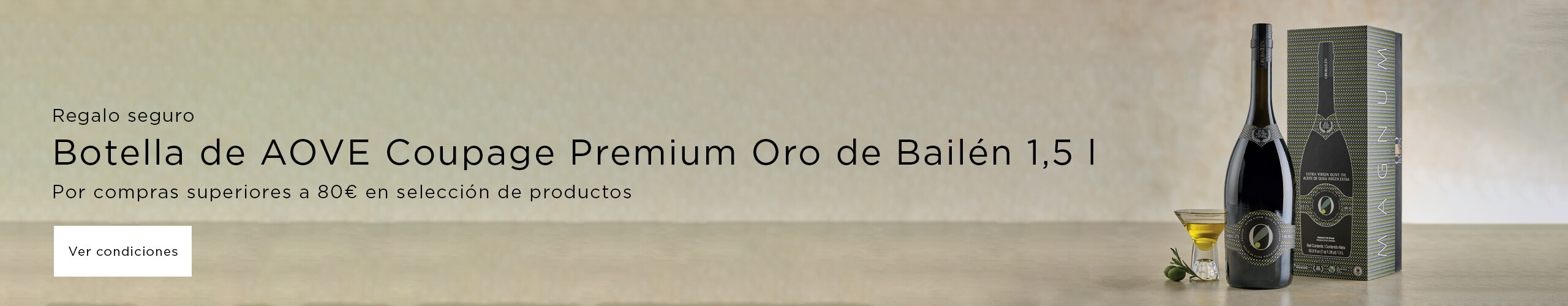 Y por compras superiores a 80€ en productos en los que se indica REGALO BODEGA