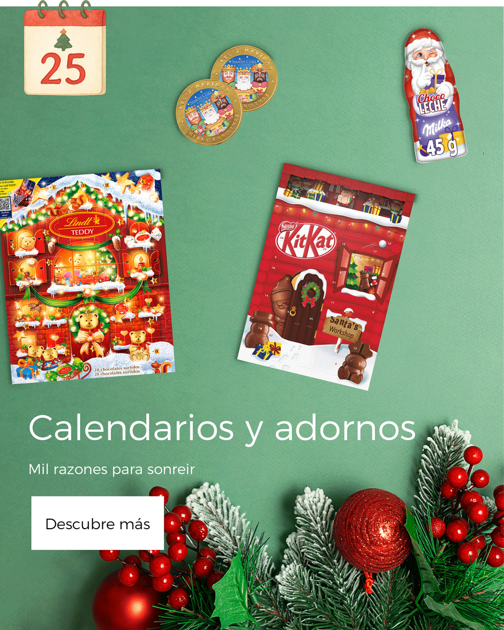 Calendarios y adornos