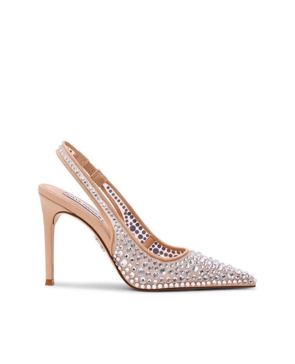 Imagem 0 de Mules de Salto Slingback Reyes-R Brilhantes