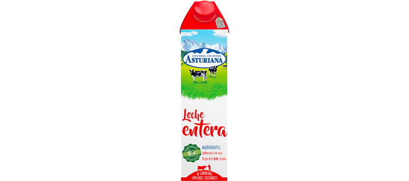ASTURIANA Leche entera brik 1 l