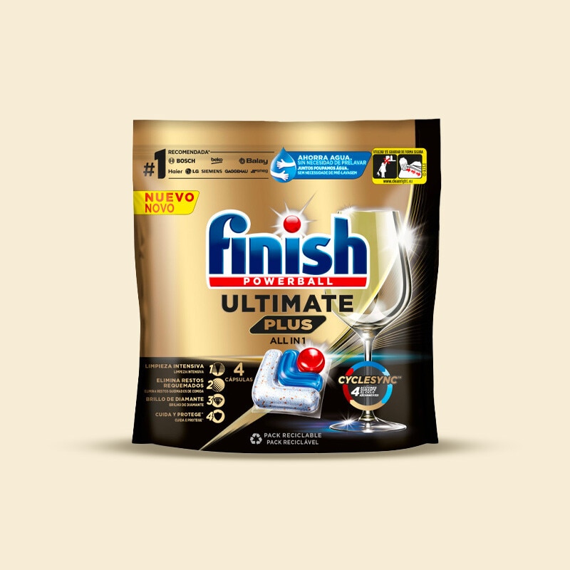 Exclusivo online, oferta 4 cápsulas Finish Ultimate Plus em compras superiores a 50€ - 14 a 20 de novembro