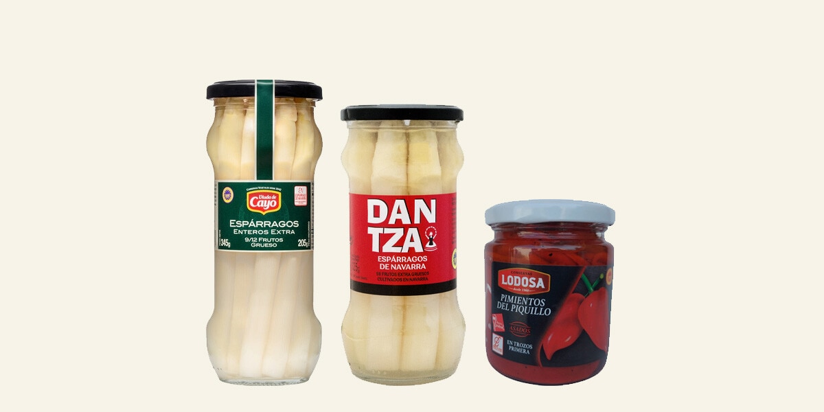Espárragos y pimientos MULTIMARCA