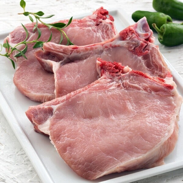 Chuletas de lomo de cerdo ibérico