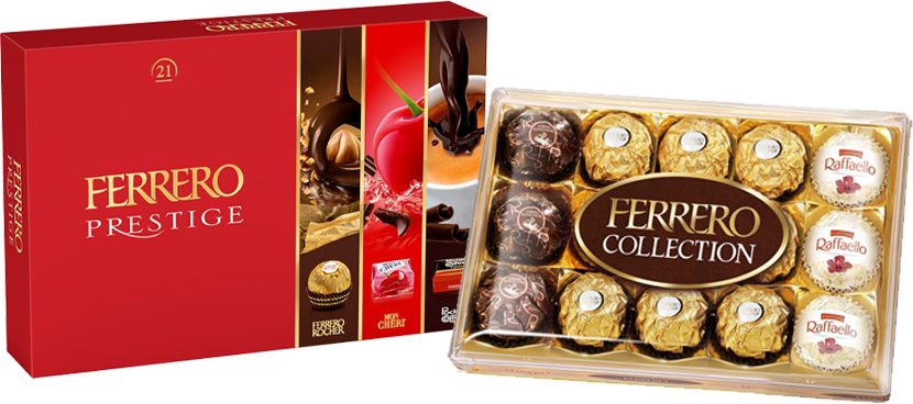 FERRERO Bombones distintos formatos y variedades