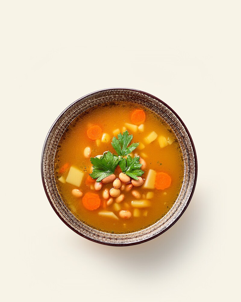 Caldos, cremas y legumbres