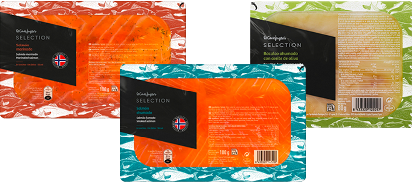 EL CORTE INGLES SELECTION ahumados distintas variedades y formatos