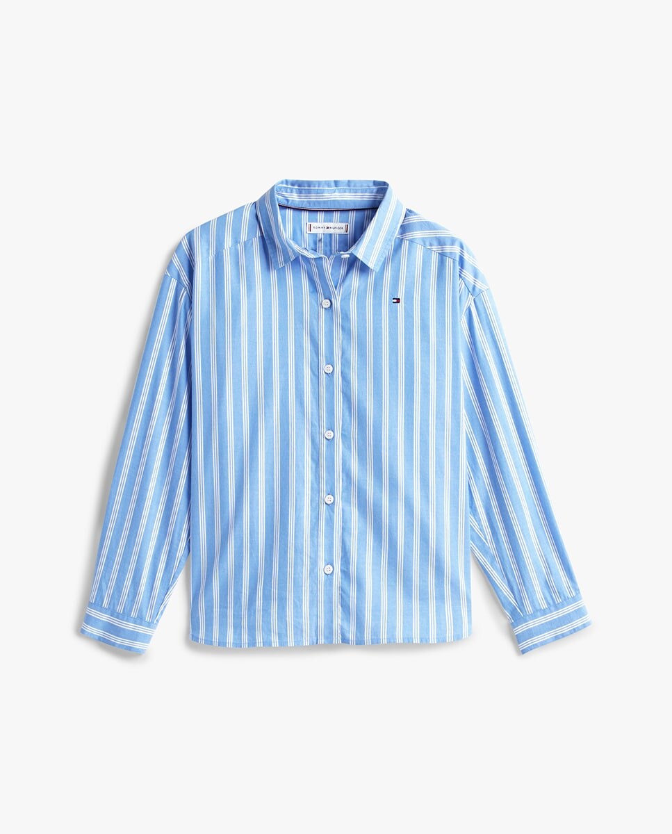 Imagem 0 de Camisa Relaxed com Estampado às Riscas