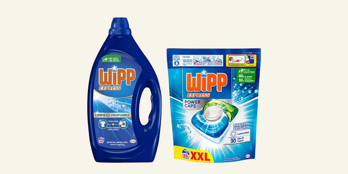 Detergente en gel o cápsulas WIPP