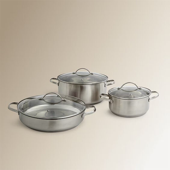 -50% en Bateria de acero inoxidable Roast