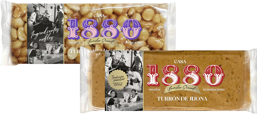 1880 Turrones distintas variedades y formatos