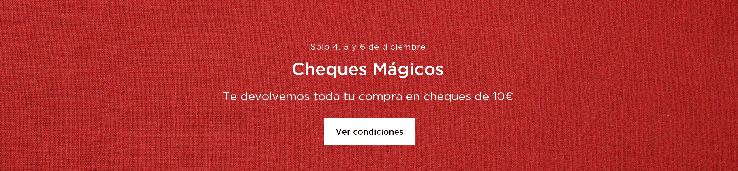 Te devolvemos toda tu compra del supermercado en cheques de 10€. 