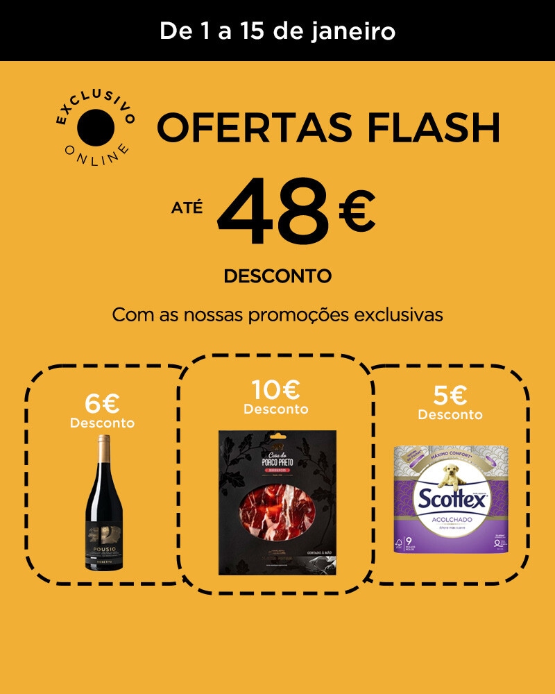 Ofertas Flash - 1 a 15 de janeiro