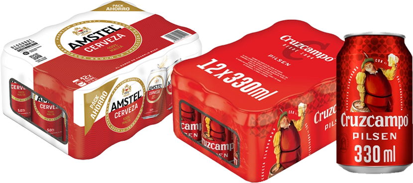 Selección de cerveza rubia pack 12x33 cl