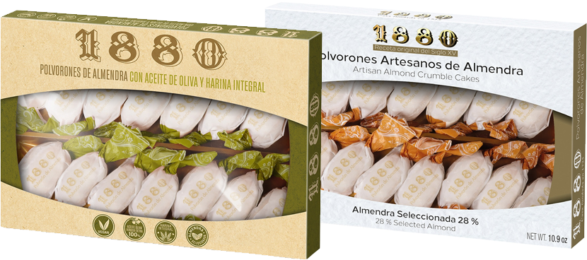 1880 Polvorones distintos formatos y variedades