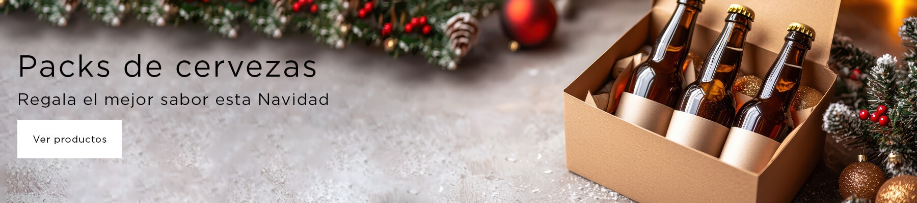 Regala el mejor sabor esta Navidad con los packs de cerveza
