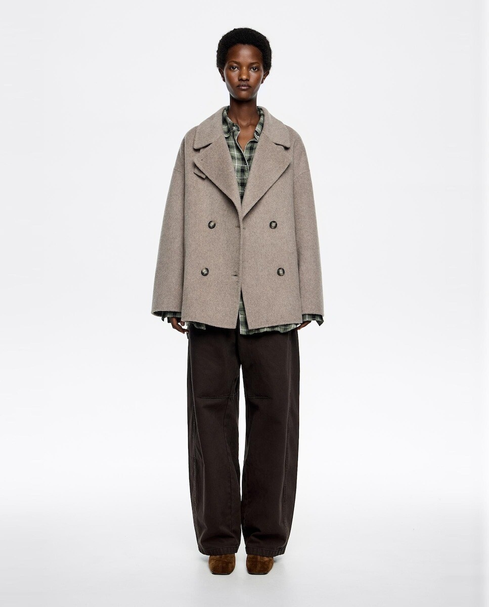 Imagem 0 de Sobretudo de Pano Dupla Face Curto