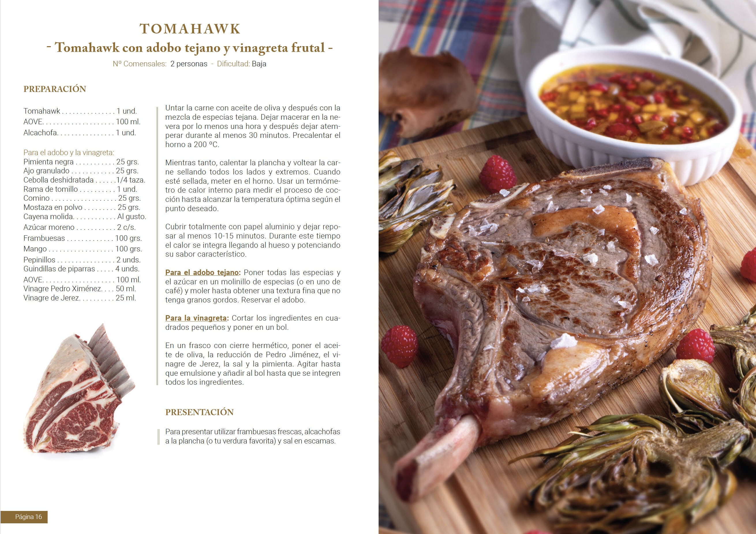 Receta TOMHAWK