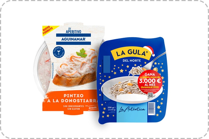 5€ de descuento por compra superior a 30€ en selección de surimi y pescadería. Introduce cupón AGUINAMARDTO al finalizar tu pedido. Exclusivo Online.