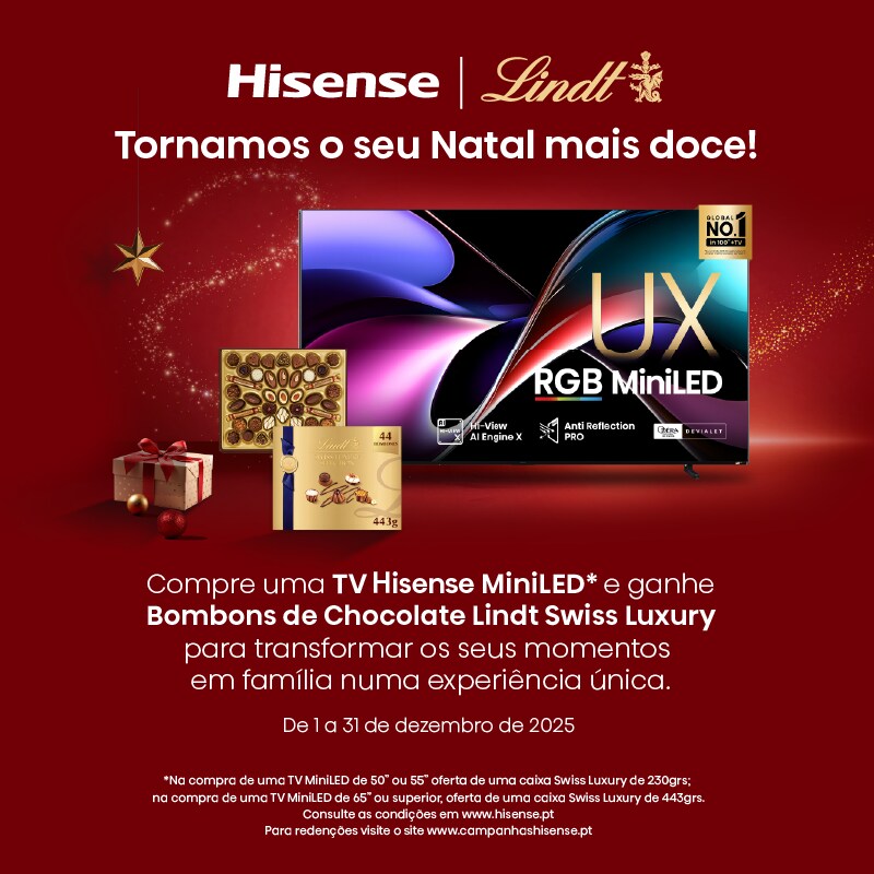 Campanha Hisense - Oferta Chocolates Lindt