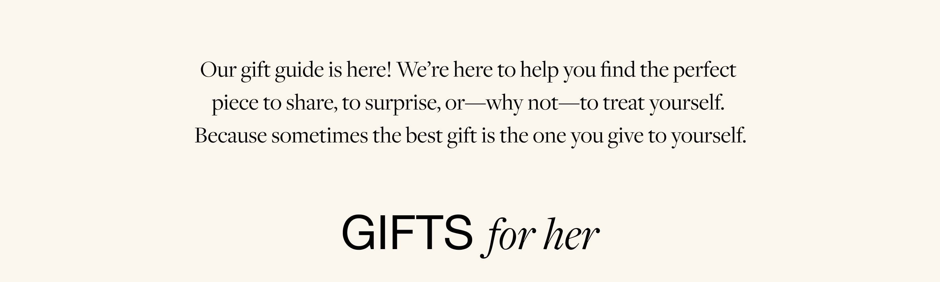 THE ULTIMATE (WOMAN) GIFT GUIDE