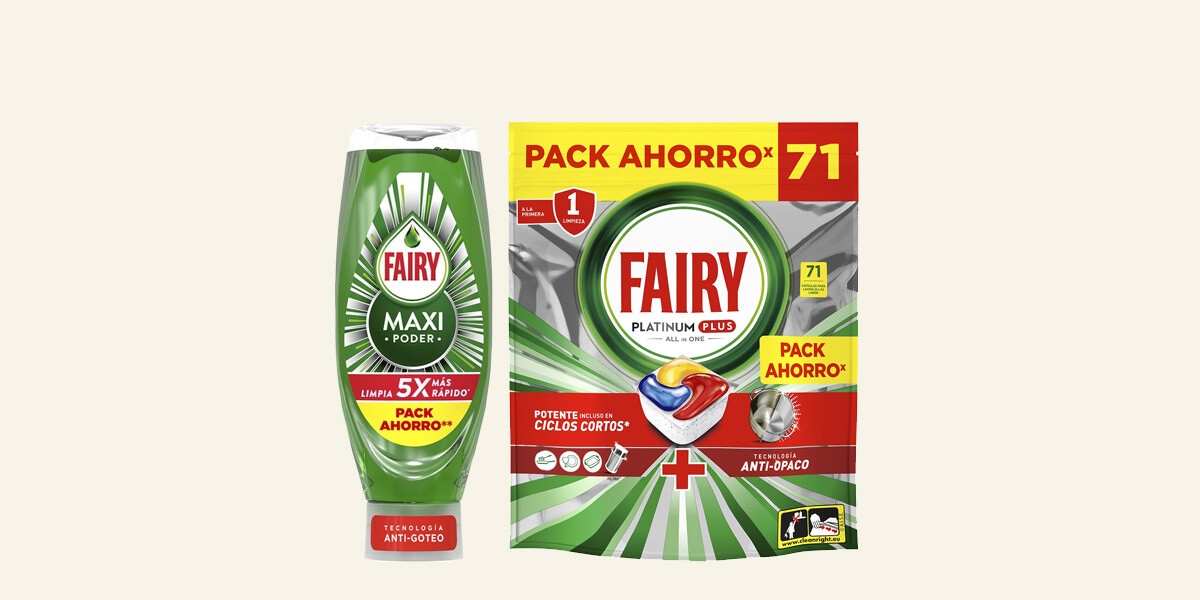 Selección de lavavajillas FAIRY